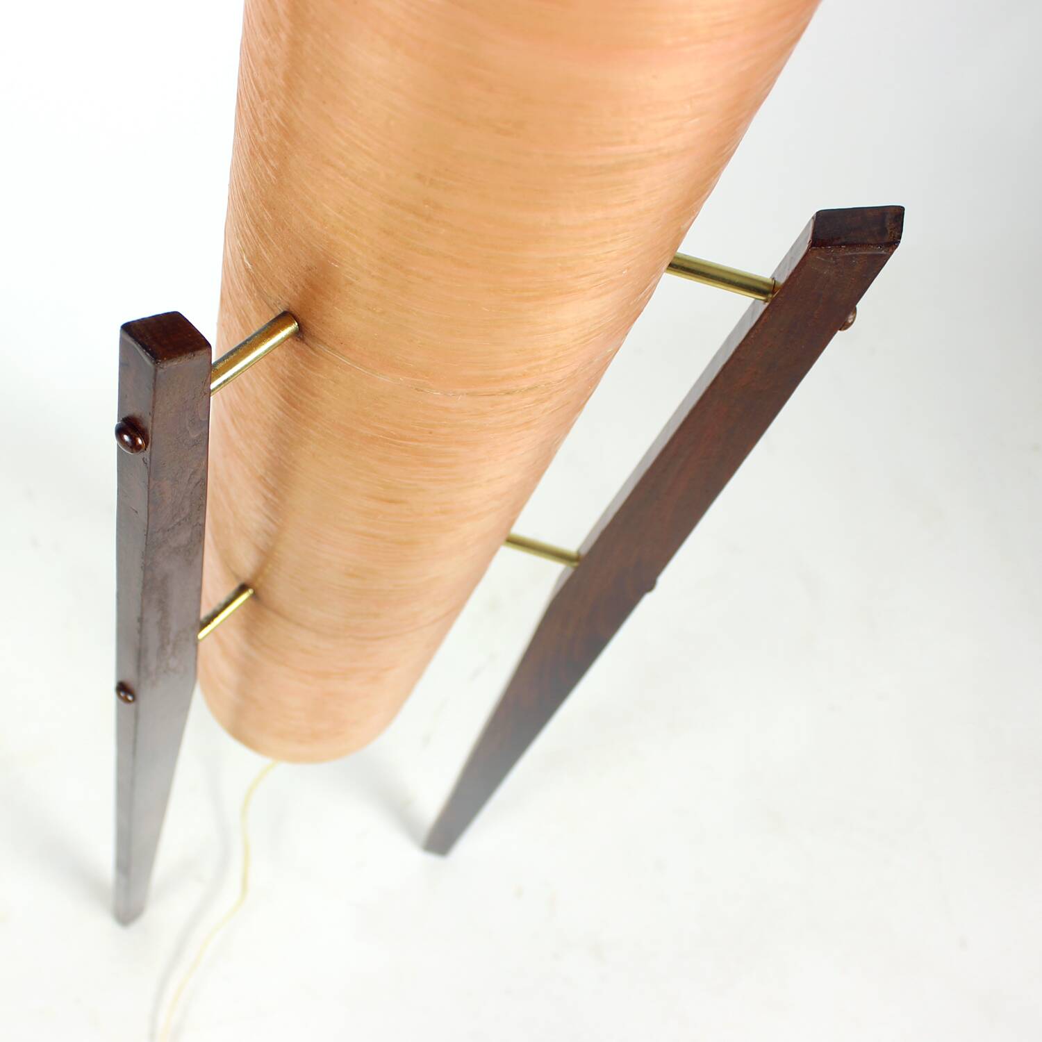 Lampe fusée sur pied de l'ère spatiale en fibre de verre rose, Tchécoslovaquie des années 1960