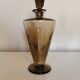 Vintage round smoked glass carafe