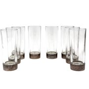 Hollywood Regency silverplate cocktail set, Italy 1970s
