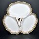 Limoges coupe mendiant polylobé en porcelaine U&C