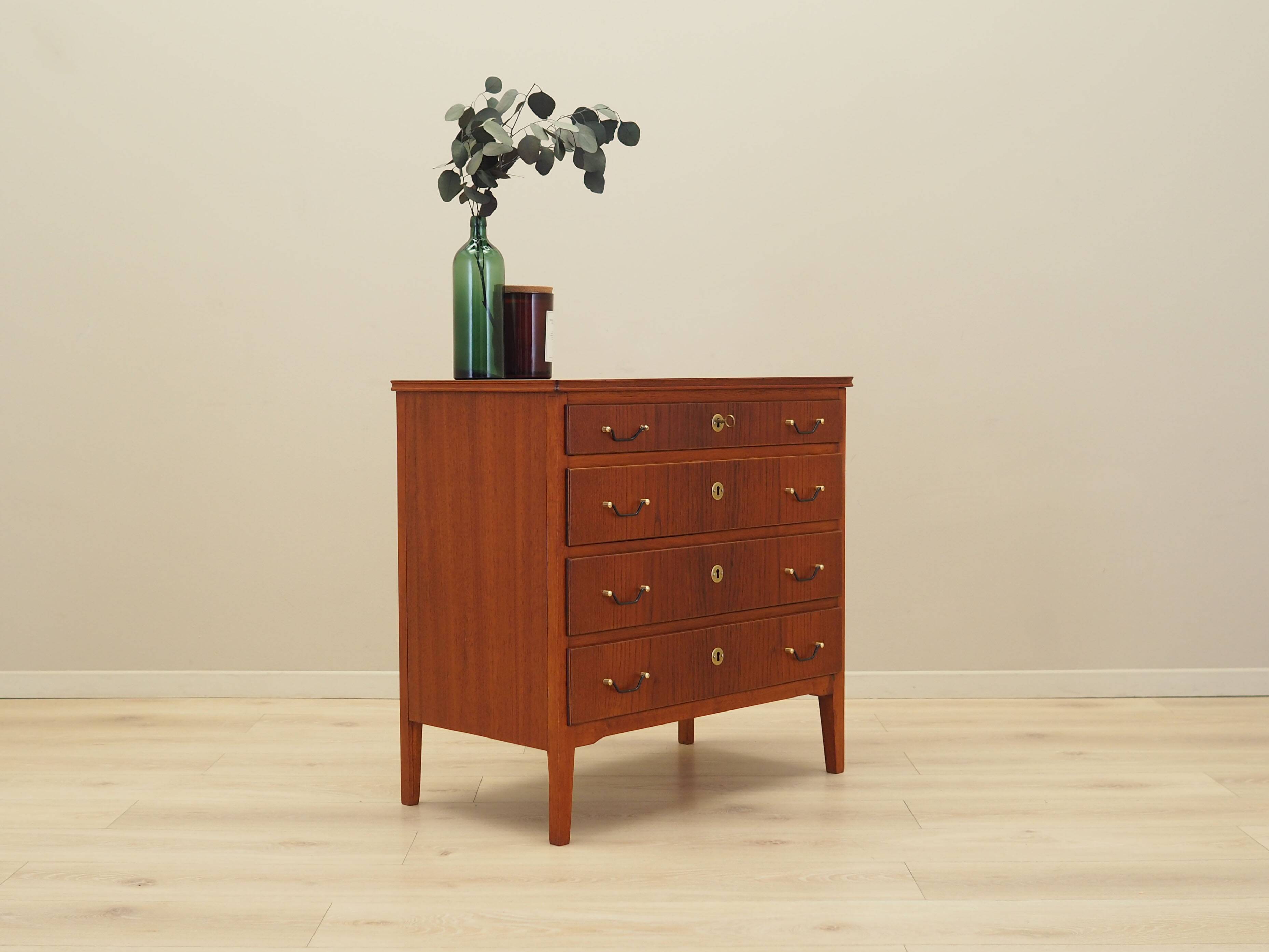 Teak chest of drawers, Danish design, 1970s, production: Denmark