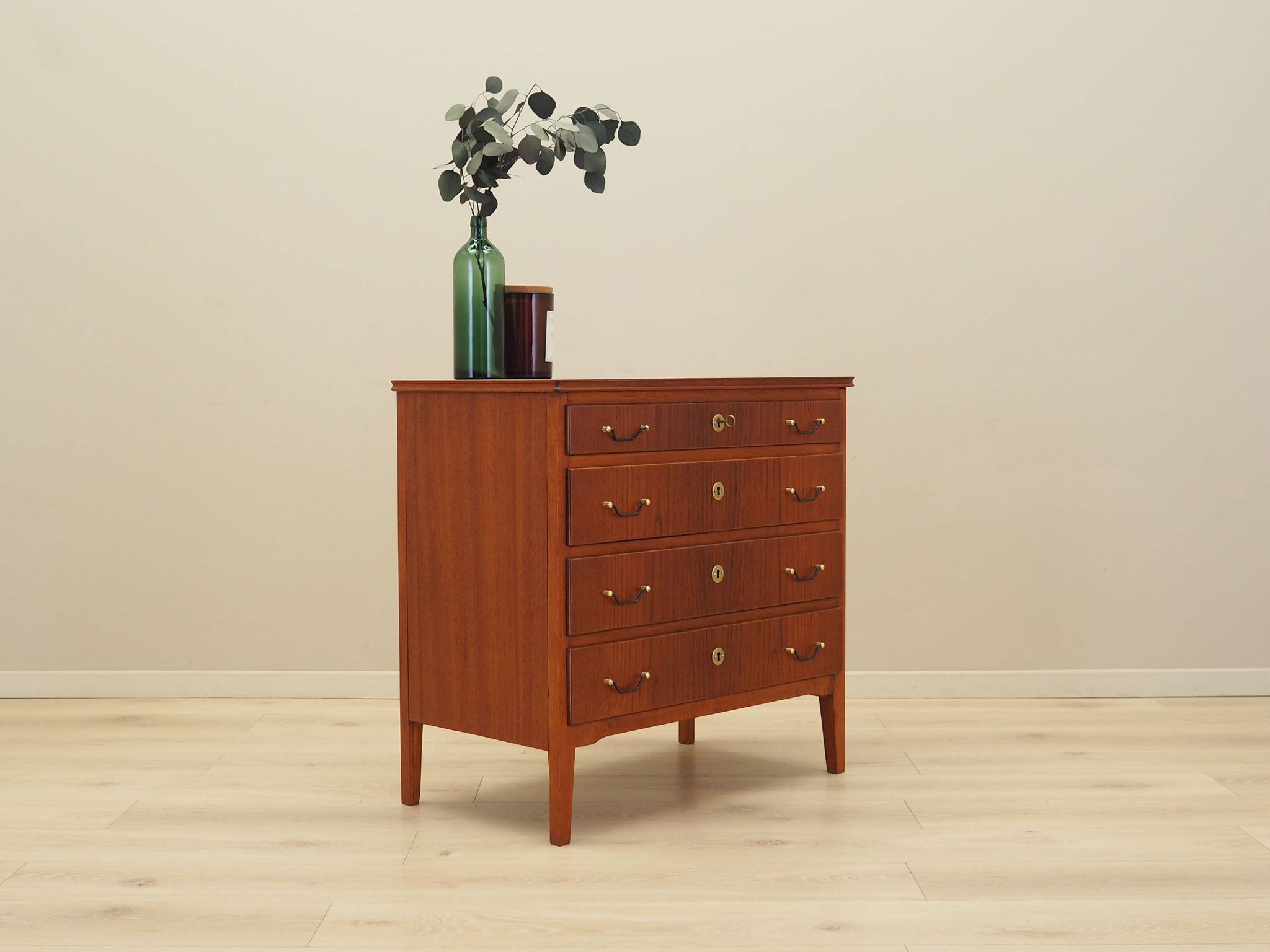 Teak chest of drawers, Danish design, 1970s, production: Denmark