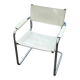 Set of 4 dining chairs in white, S34 Mart Stam/Marcel Breuer style Italy
