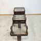 1970s Meblo Frattini Nesting Tables with Smoked Glass