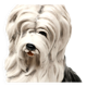 Chien en céramique peint à la main au design italien vintage