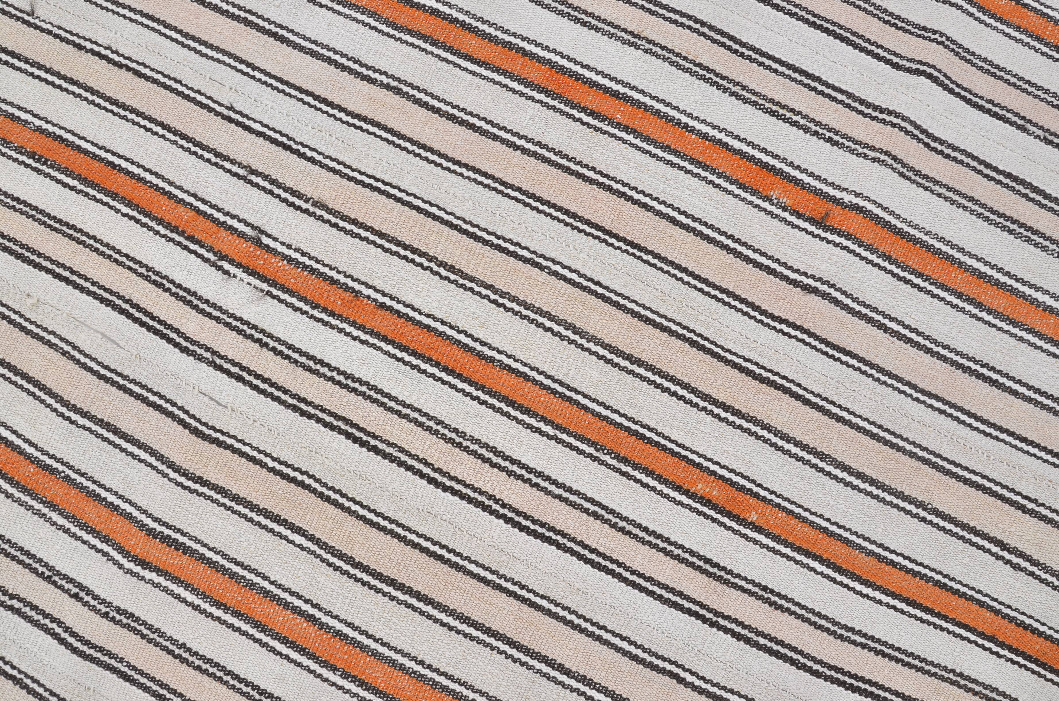 Colorful Vintage Striped Kilim Hmep Rug SKU 3666