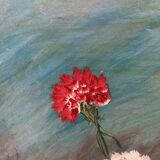 Vintage carnation painting