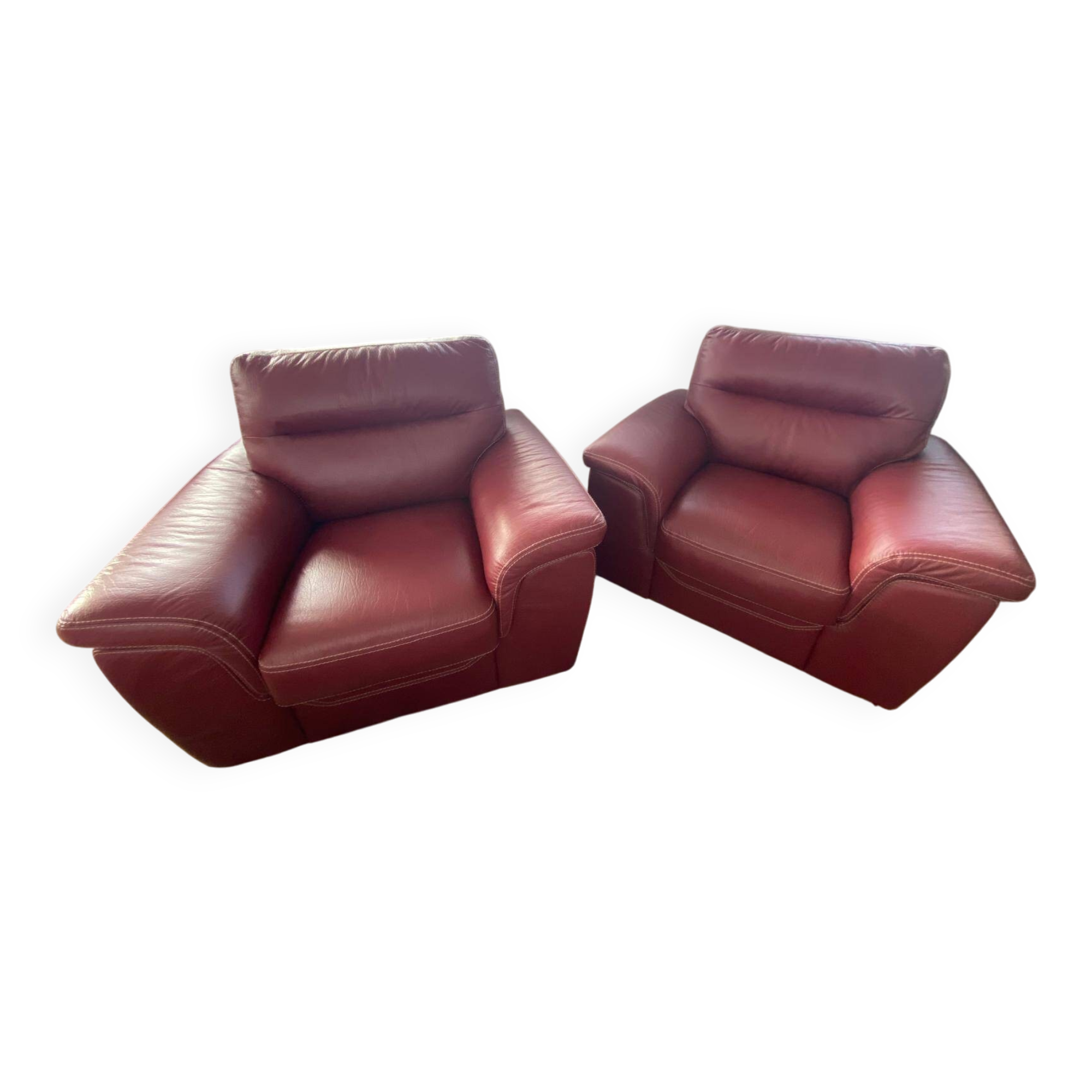 set of 2 Giovanni club armchairs