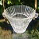 Vintage 60s cut glass ice bucket