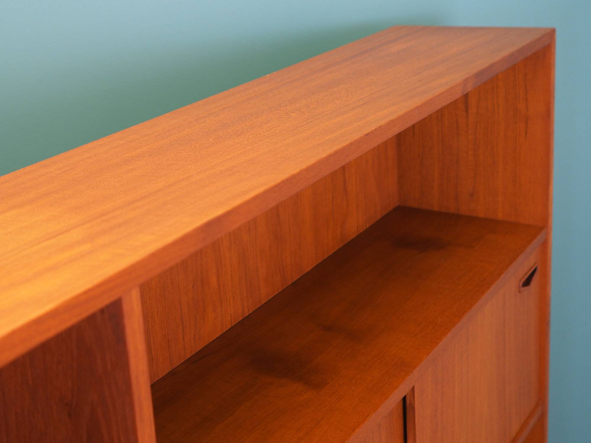Teak bookcase, Danish design, 1970s, manufacturer: Clausen & Søn
