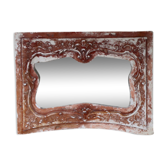 Large Regency-style plaster mirror  141x105cm