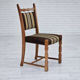 1970s, set 6 pcs of Danish dinning chairs, original good condition, oak wood.