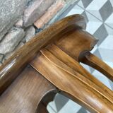 Round clover inlaid side coffee table