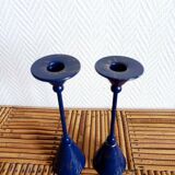 Pair of Memphis design candlesticks 1980