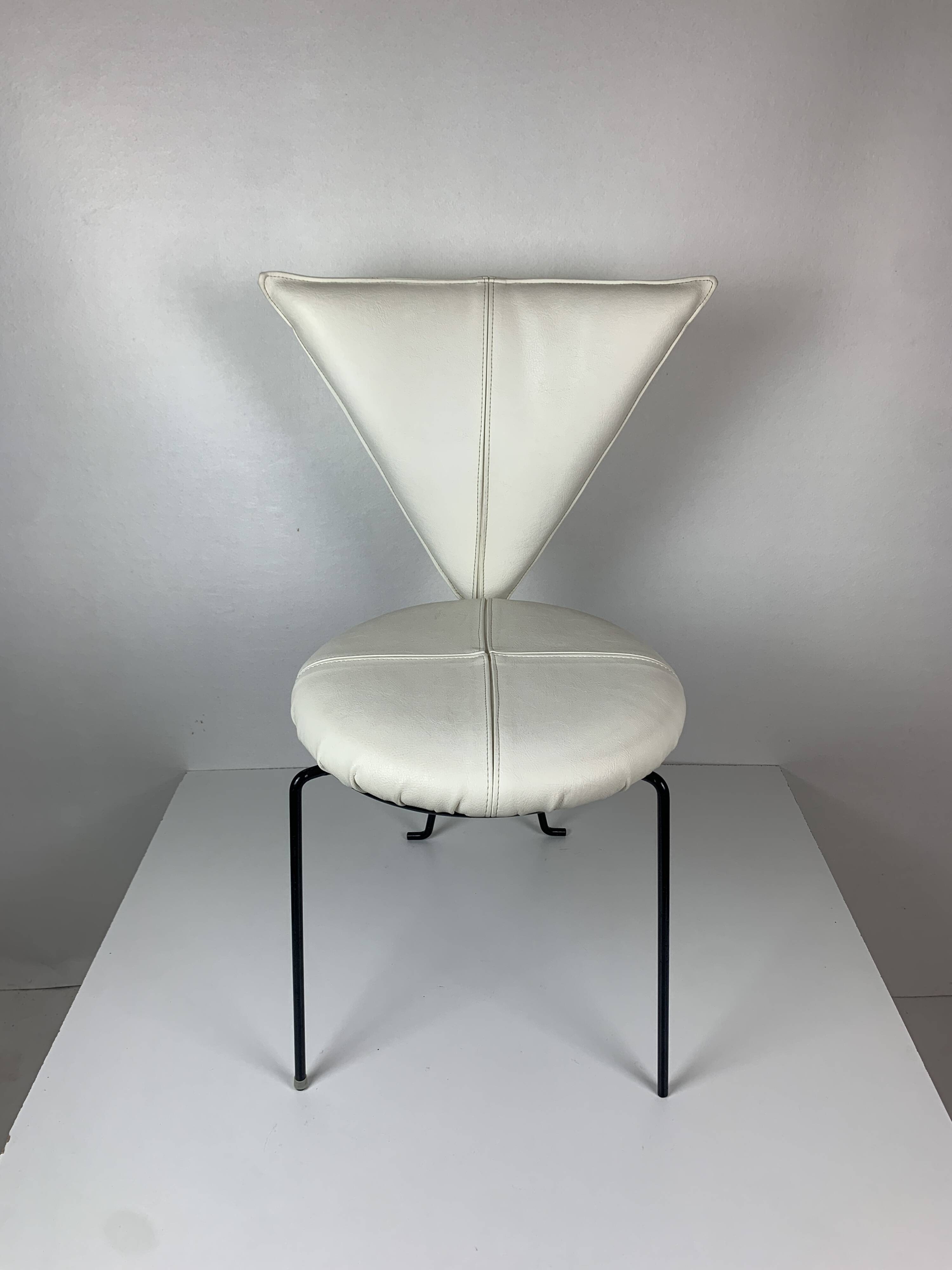 Set of 8 and one post modern dining chairs, 1980s by Lübke