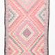 Pink Kilim Runner Rug, 94x404Cm