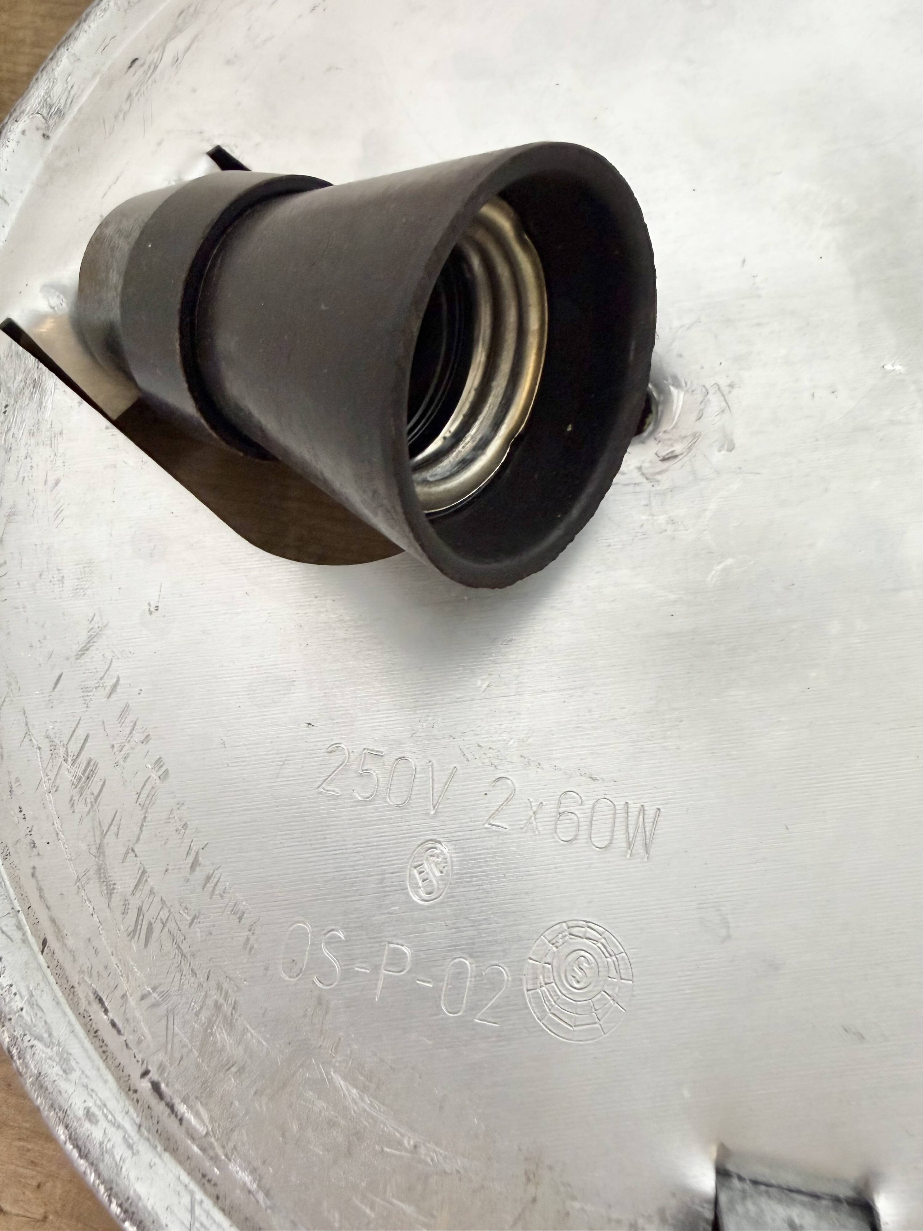 Vintage Wall Or Ceiling Light with Milk Glass, 1970s