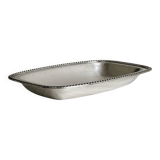 Rectangular silver-plated metal dish