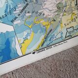 Ancienne carte scolaire : France, Nord-est, Hatier Kaeppelin.