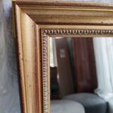 Gold rectangular mirror