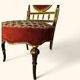 Blackened Wood Boudoir Chair - Napoleon III