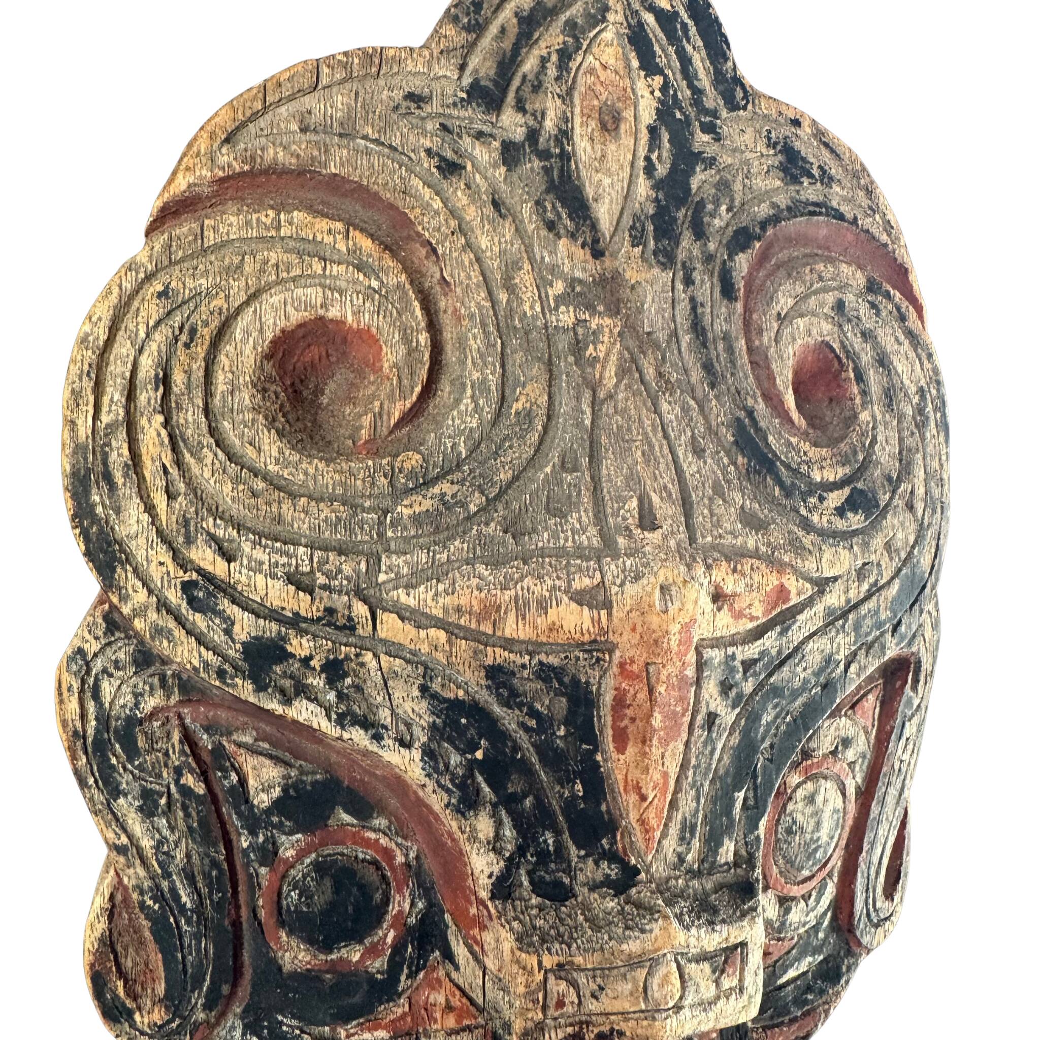 Panneau rituel sculpté – Singa Batak, Sumatra du Nord, années 50–70