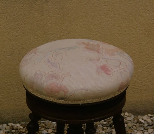 Tabouret de piano Napoléon III réglable