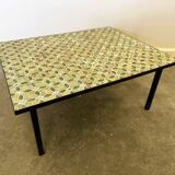 Mid-century modern mosaic tile coffee table, 1960s, France