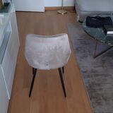 Chaise velours kare