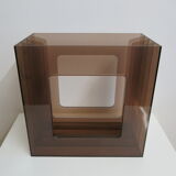 Porte-vinyle en plexi fumé