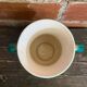 Vintage Green & Gold Ceramic ARC Vase Made in France #D777