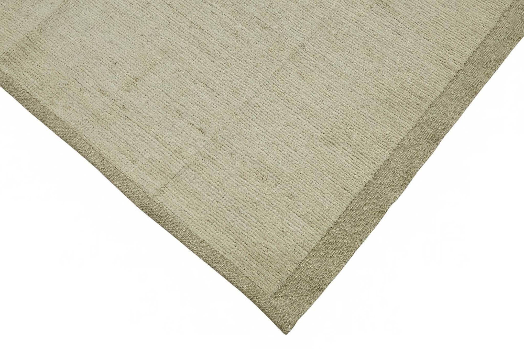 Handwoven Tribal One of a Kind 248 cm x 296 cm Beige Wool Carpet