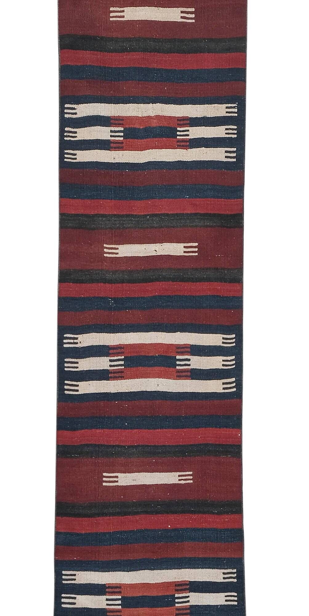 Vintage Turkish hallway rug 78x705 cm