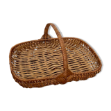 Rectangular wicker basket
