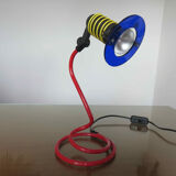 Lamp " spiral " primary colors 80s era Memphis