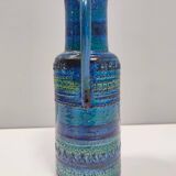 Rimini Blue Ceramic Pitcher Vase by A. Londi and F. Montelupo for Bitossi