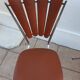 Lot of 3 chairs "petals" in vinyl 60-70 years