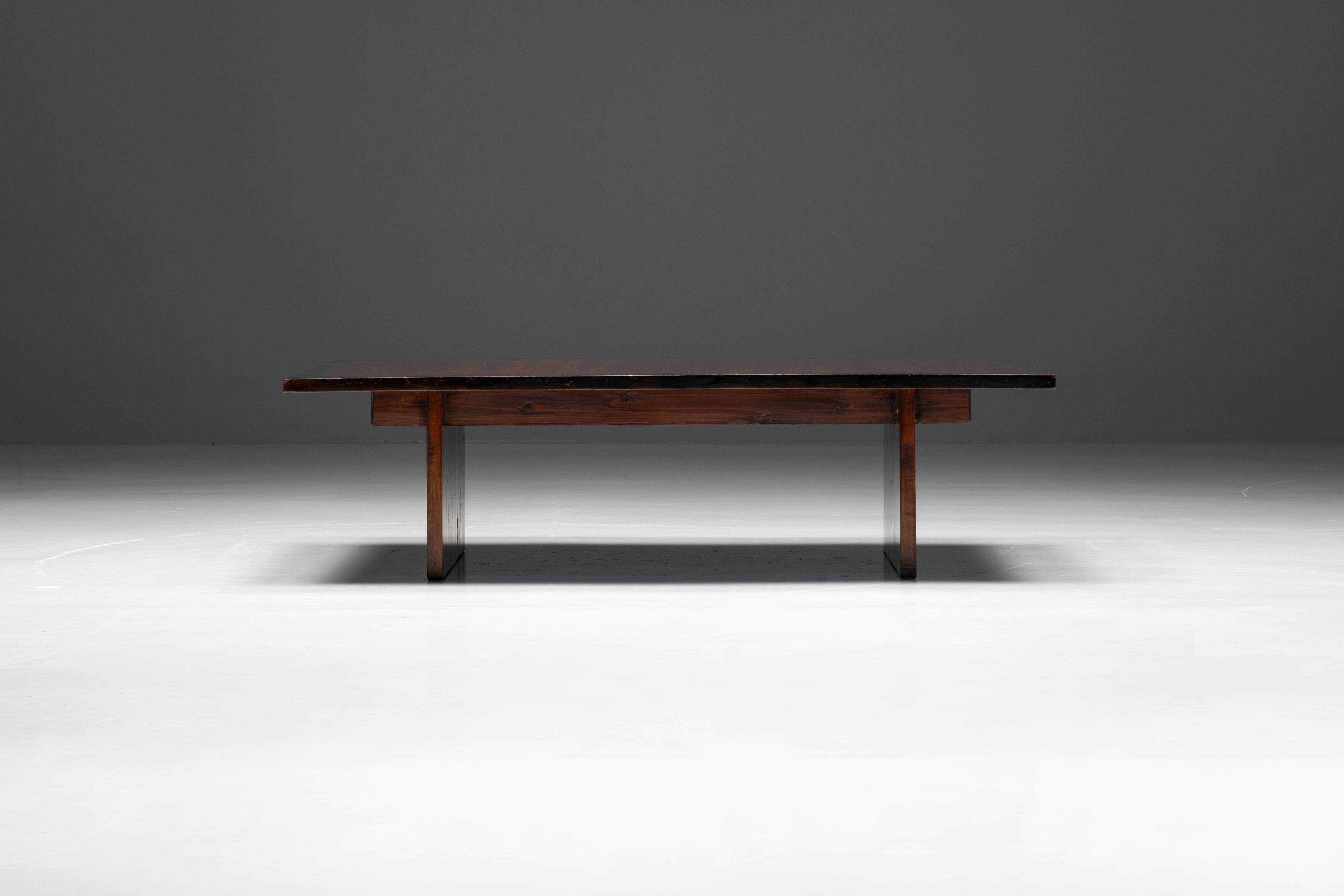 Bamboo Coffee Table by Axel Vervoordt, Belgium, 1980s