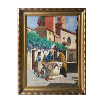 "Animated Square" HSP Palermo Sicily Spain Italy ? signed G. Marino