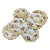 Gien fondue plates