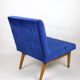 Vintage Blue Velvet Lounge Chair, 1970s
