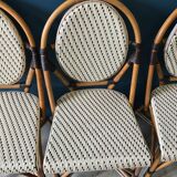 Series of 4 Parisian bistro chairs
