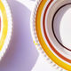 Set of 6 vintage 1970/1980s hollow plates.
