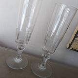 2 Baccarat Champagne flutes, Mirabeau model