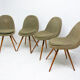 Mid century dining chairs, designed by Frantisek Jirák for Tatra Pravenec