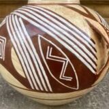 Pair of 2-handled ball vases by Hélène Moisand circa 1950