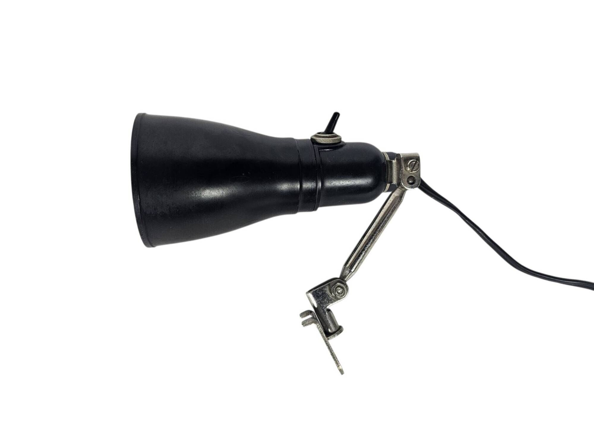 Pfaff - Industrial Bakelite machine lamp - adjustable arm - Germany - 1950s