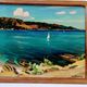 "View of the AGUAY Bay" Oil on canvas by Edmond ASTRUC 20th century