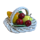 Vintage ceramic fruit basket slurry