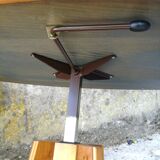 System oval table in walnut